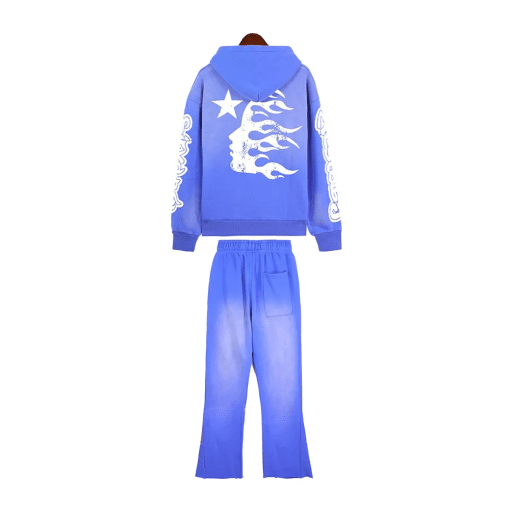 blue tracksuit