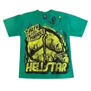 Hell star Green T Shirt