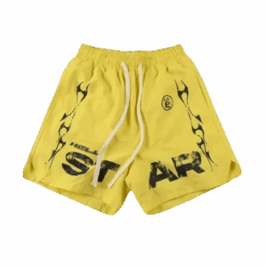 Hellstar Studios Records Star Yellow Shorts