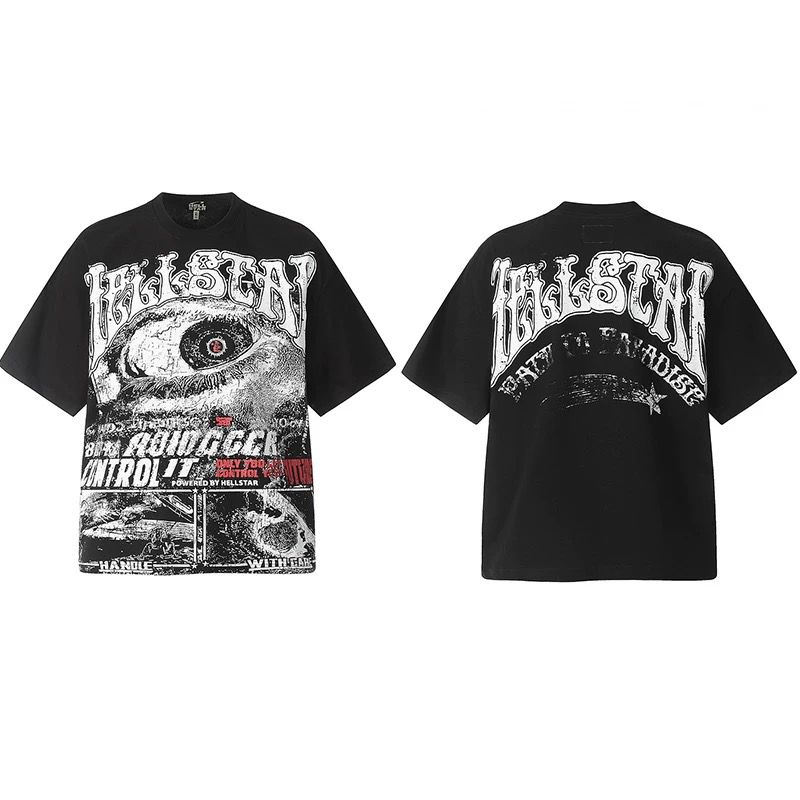 Hellstar Mind Control Graphic T-Shirt Black