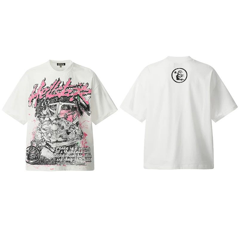 Hellstar Cosmic Guardian Graphic T-Shirt White