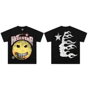 Hellstar Flaming Smile Graphic T-Shirt