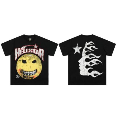 Hellstar Flaming Smile Graphic T-Shirt
