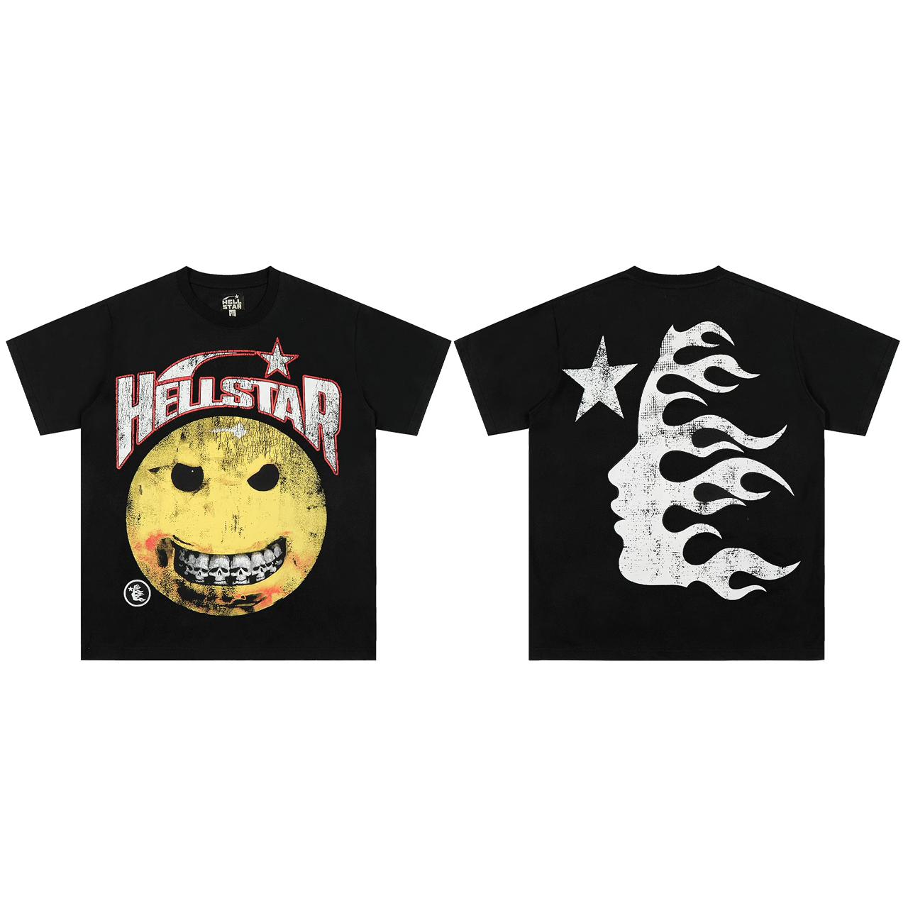 Hellstar Flaming Smile Graphic T-Shirt