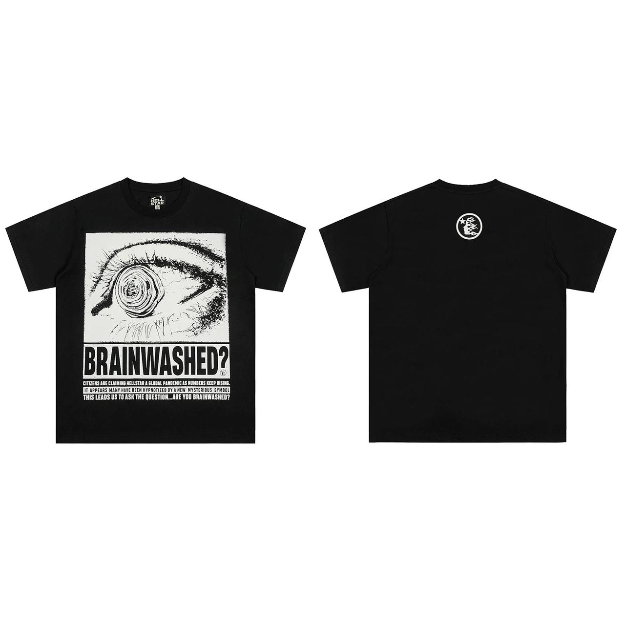Hellstar Brainwashed Eye Graphic T-Shirt Black