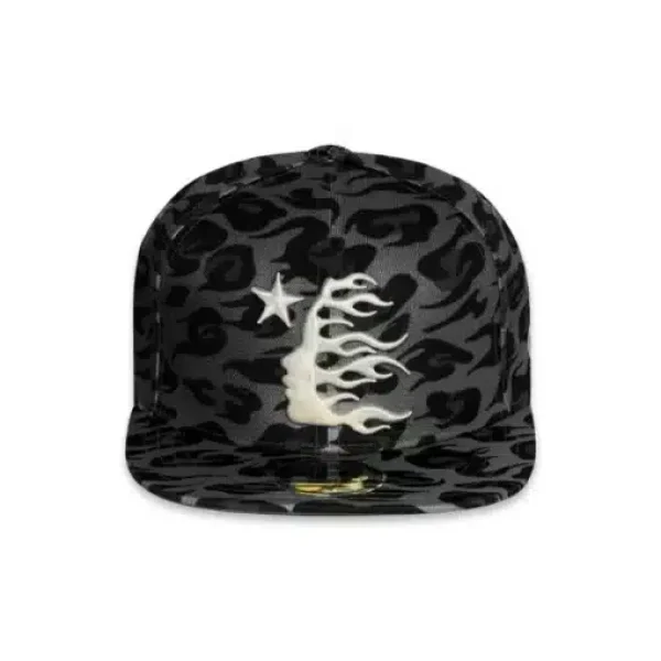Hellstar Cheetah Print Black Hat